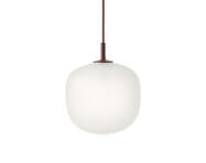 Rime Pendant Lamp Ø18, opal/deep red