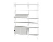 String Living Room H Shelving Set, white