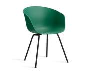 AAC 26 Chair Black Powder Coated Steel, teal green