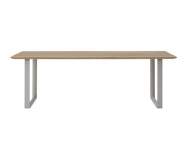 70/70 Outdoor Table, sapele mahogany / grey
