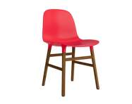 Form Chair Walnut, bright red