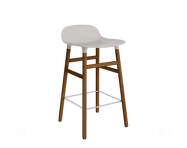 Form Bar Chair 65 cm Walnut, warm grey