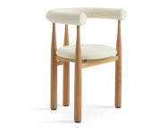 Bukowski Chair Fully Upholstered, oak/Lana 24
