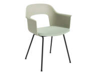Layout Armchair 213 Seat Upholstery, black/pastel green/Relate 921