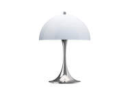 Panthella 250 Portable Lamp, chrome opal blue grey