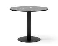 Florence Column Table Ø90, black marquina