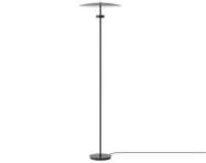 Reflection Floor Lamp, black lacquered aluminium