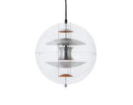 VP Globe Ø40 Pendant Light, brushed alu/orange