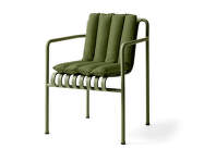 Palissade Dining Armchair Soft Quilted Cushion, olive