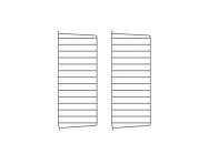 String Wall Panel 75 x 30, 2 pcs, dark brown