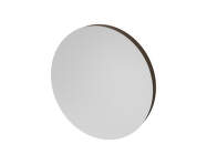 Vala Mirror Round Ø50 cm, dark lacquered oak