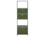 USM Haller Shelving Unit M52, olive green