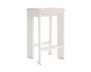 Chisel 30 Bar Stool H65, cream white lacquered beech / Mode 11