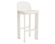 Chisel 35 Bar Stool H75, cream white lacquered beech