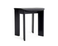 Chisel 10 Stool, black lacquered oak