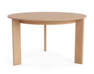 Chisel 20 Table Round Ø127, lacquered oak