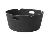 Restore Round Basket, black melange