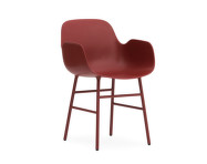 Form Armchair Steel, red