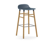 Form Bar Chair 75 cm Oak, blue