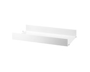 String Metal Shelf High Edge 58 x 30, white