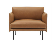 Outline Armchair, cognac leather