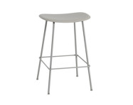 Fiber Stool 65cm Tube Base, grey