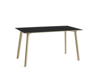 CPH Deux 210 Table L140, ink black/beech