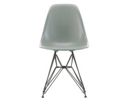 Eames Fiberglass Side Chair DSR, sea foam green/black