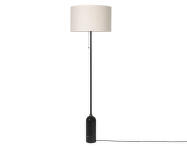 Gravity Floor Lamp, black marble/canvas