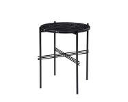 TS Side Table Ø40, black marquina marble