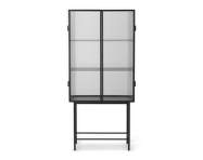 Haze Vitrine Reeded Glass, black