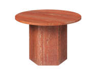 Epic Coffee Table Ø60, red travertine