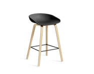 AAS 32 Bar Stool Low Oak, black