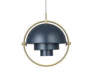 Multi-Lite Pendant Large, midnight blue/brass