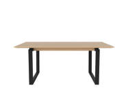 Nord Dining Table 180 cm, black oak / white pigmented oak