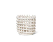 Ceramic Basket Small, off-white