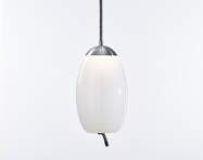Knot Uovo PC1018 Pendant Lamp, opaline / stainless steel