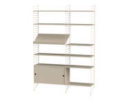 String Living Room H Shelving Set, beige