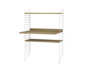 String Workspace H Shelving Set, oak/white