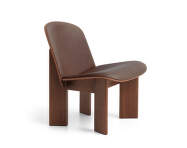Chisel Lounge Chair, walnut / Sense Dark Brown