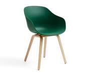 AAC 222 Chair Oak Veneer, teal green