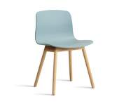 AAC 12 Chair Solid Oak, dusty blue
