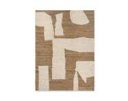 Piece Rug 140x200, off-white / toffee