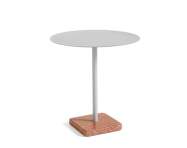 Terrazzo Table Ø70, red terrazzo / sky grey