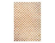 Check Wool Jute Rug 200x300, off-white/natural