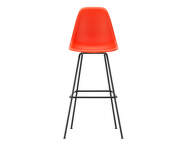 Eames Plastic Bar Stool High, poppy red