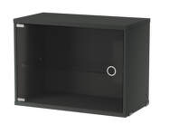 Display Cabinet with Swing Glass Door, dark grey