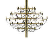 2097/75 Suspension Frosted Bulbs, brass