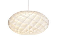 Patera Oval Pendant Light, white