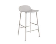 Form Bar Chair 65 cm Steel, warm grey